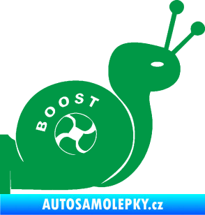 Samolepka Turbo šnek 003 pravá zelená
