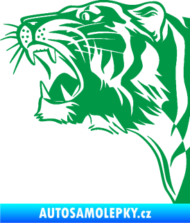 Samolepka Tygr 002 levá zelená