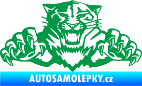 Samolepka Tygr 003 zelená