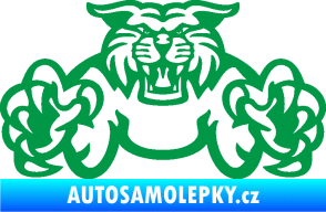 Samolepka Tygr 006 zelená