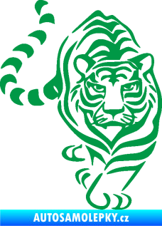 Samolepka Tygr 008 pravá zelená