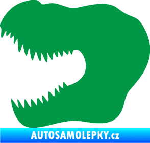 Samolepka Tyrannosaurus Rex lebka 001 levá zelená