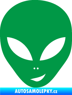 Samolepka UFO 003 pravá zelená