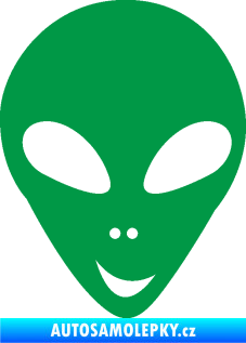 Samolepka UFO 004 pravá zelená