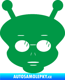 Samolepka UFO 007 pravá zelená