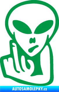 Samolepka UFO 008 levá zelená