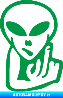 Samolepka UFO 008 pravá zelená