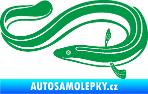 Samolepka Úhoř 001 levá zelená
