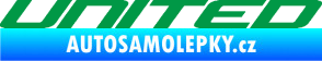Samolepka United nápis zelená