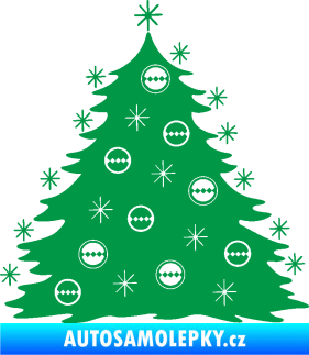 Samolepka Vánoční stromeček 001 zelená