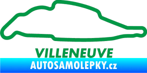 Samolepka Okruh Villeneuve zelená
