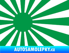 Samolepka Vlajka Japonsko 002 levá JDM zelená