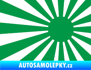 Samolepka Vlajka Japonsko 002 pravá JDM zelená