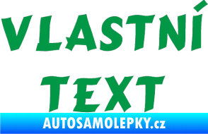Samolepka Vlastní text - Cancun zelená