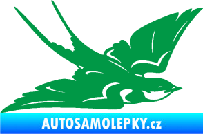Samolepka Vlaštovka 002 pravá zelená