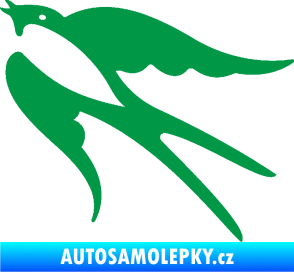 Samolepka Vlaštovka 003 levá zelená