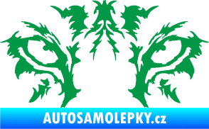 Samolepka Vlčí oči zelená