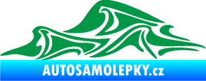 Samolepka Vlny 002 levá moře zelená