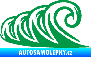 Samolepka Vlny 006 levá moře zelená