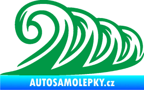 Samolepka Vlny 006 pravá moře zelená