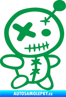 Samolepka Voodoo panenka 001 pravá zelená