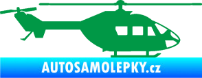Samolepka Vrtulník 001 pravá helikoptéra zelená