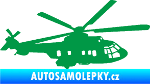 Samolepka Vrtulník 003 pravá helikoptéra zelená