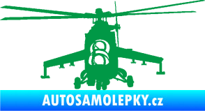 Samolepka Vrtulník 009 levá helikoptéra zelená