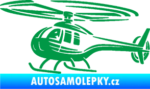 Samolepka Vrtulník 012 levá helikoptéra zelená