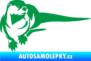Samolepka Vydra 001 pravá zelená