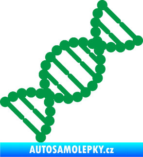 Samolepka Vzorec DNA pravá zelená