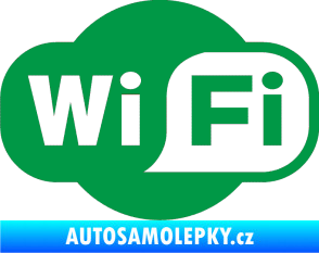 Samolepka Wifi 001 zelená