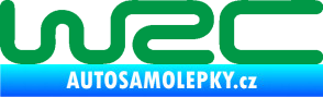 Samolepka WRC nápis zelená
