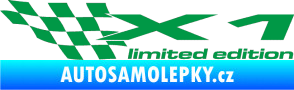 Samolepka X1 limited edition levá zelená