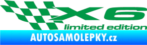 Samolepka X6 limited edition levá zelená