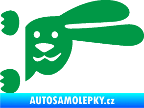 Samolepka Zajíc na bok 001 pravá zelená