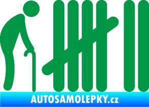 Samolepka Zářezy 005  zelená