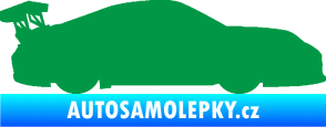 Samolepka Závodní auto 001 pravá zelená