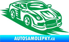 Samolepka Závodní auto 006 pravá zelená