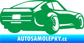 Samolepka Závodní auto 009 pravá zelená