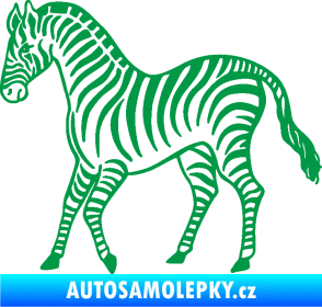 Samolepka Zebra 002 levá zelená