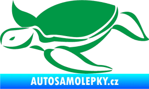 Samolepka Želva 002 levá zelená