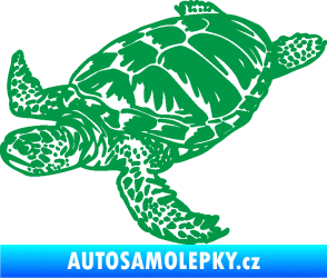 Samolepka Želva 005 levá zelená