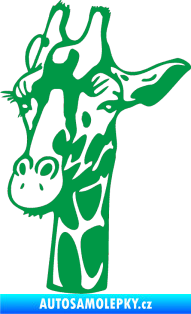 Samolepka Žirafa 001 levá zelená