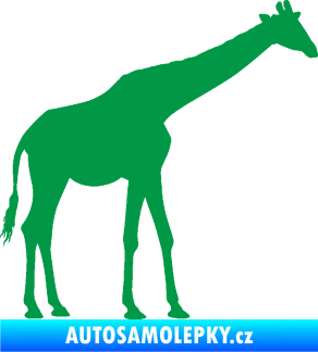 Samolepka Žirafa 002 pravá zelená