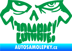 Samolepka Zombie 003 zelená