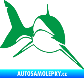 Samolepka Žralok 004 pravá zelená