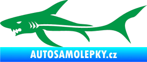 Samolepka Žralok 006 levá zelená