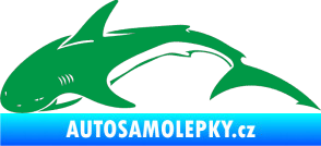 Samolepka Žralok 007 levá zelená