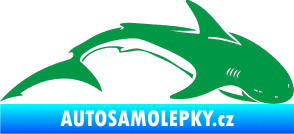 Samolepka Žralok 007 pravá zelená